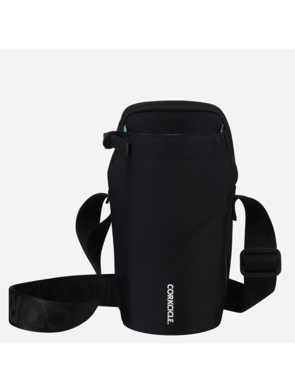 Corkcicle Crossbody Water Bottle Sling Bag with Adjustable Strap | Solid Black